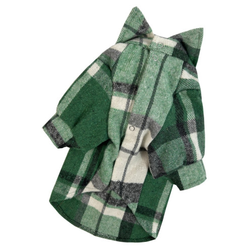 Рубашка клетчатая зеленая для собак Dogs Bomba RUB-52