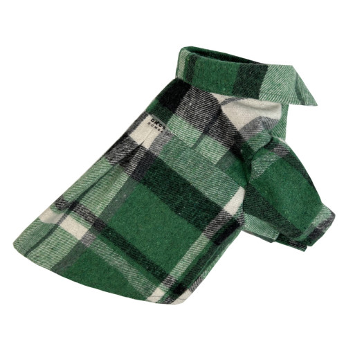 Рубашка клетчатая зеленая для собак Dogs Bomba RUB-52