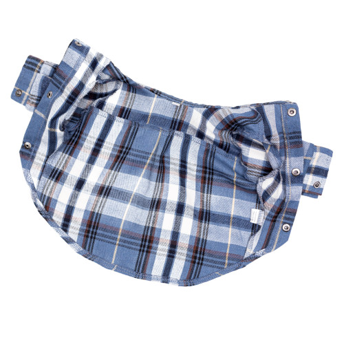 Рубашка в клетку голубая для собак Dogs Bomba RY-65