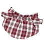 Рубашка в клетку марсала для собак Dogs Bomba RY-68