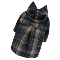 Рубашка клетчатая для собак неви-беж RY-66