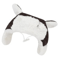 Шапка с ушками для собак шоколад S-111