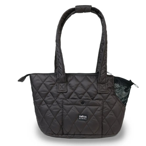 Сумка-переноска для собак стьобана S-114, колір шоколад