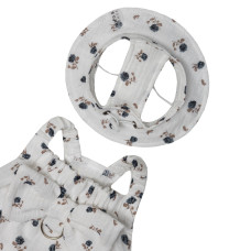 Панама муслиновая с принтом цветы для собак Dogs Bomba S-123