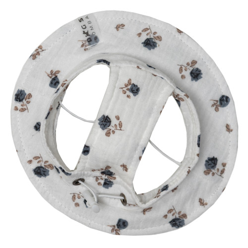 Панама муслиновая с принтом цветы для собак Dogs Bomba S-123