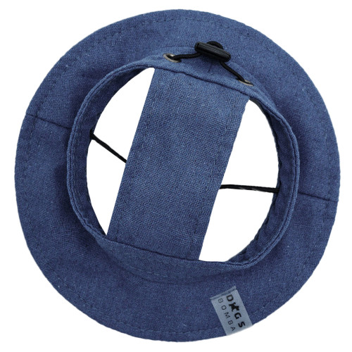 Панама джинсовая синяя для собак Dogs Bomba S-124
