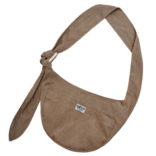 Слинг вельветовый карамель для собак Dogs Bomba S-127