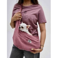 Слінг вельветовий пудра для собак Dogs Bomba S-128