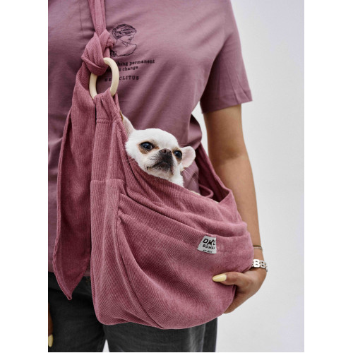 Слинг вельветовый пудра для собак Dogs Bomba S-128