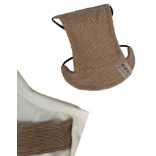 Кепка вельветова шоколад для собак Dogs Bomba S-71