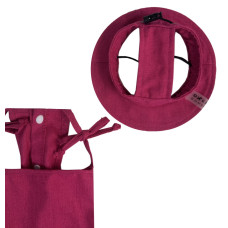 Панама льняная малиновая для собак Dogs Bomba S-75