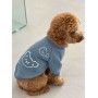 Светр в'язаний Ведмідь блакитний для собак Dogs Bomba Y-285