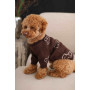 Светр в'язаний Ведмідь коричневий для собак Dogs Bomba Y-286
