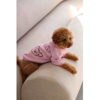 Свитер вязаный Медведь розовый для собак Dogs Bomba Y-287