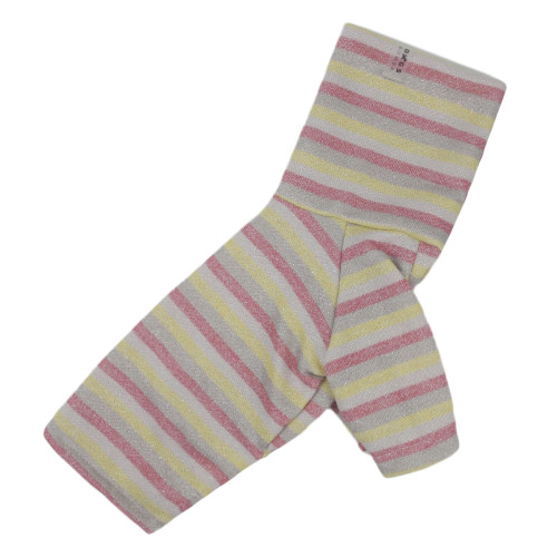 Гольф з люрексом смугастий рожевий для собак Dogs Bomba Y-301