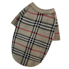 Светр в'язаний для собак Burberry беж Y-365