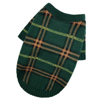 Свитер вязаный для собак Burberry изумруд Y-366