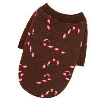Светр для собак в’язаний «Цукерка» шоколад Y-391