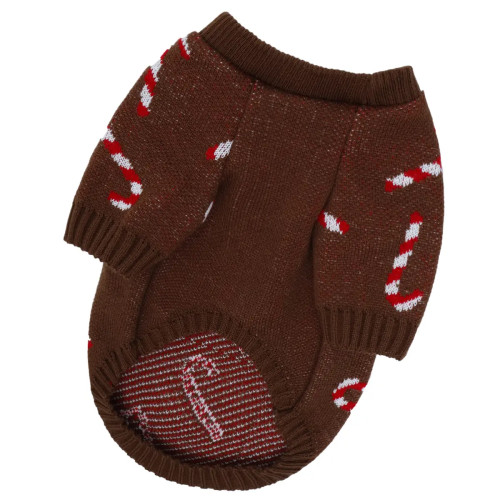 Светр для собак в’язаний «Цукерка» шоколад Y-391