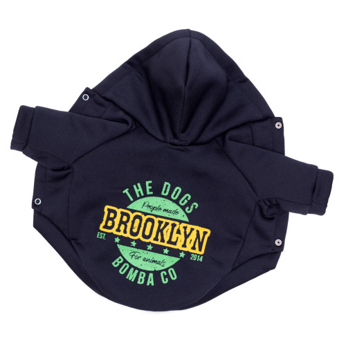 Толстовка Brooklyn темно-синяя для собак Dogs Bomba Y-392