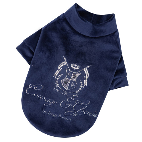 Светр велюровий Кураж індиго для собак Dogs Bomba Y-401