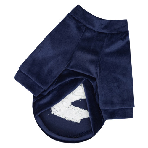 Светр велюровий Кураж індиго для собак Dogs Bomba Y-401