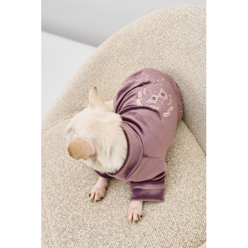 Светр велюровий Кураж лавандовий для собак Dogs Bomba Y-402