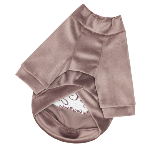 Светр велюровий Кураж пудровий для собак Dogs Bomba Y-403