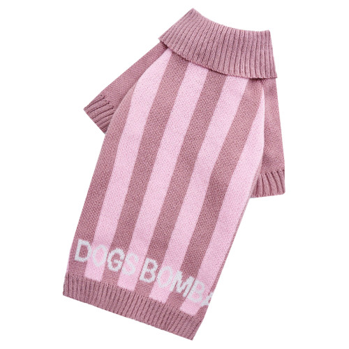 Светр в'язаний рожевий для собак Dogs Bomba Y-405