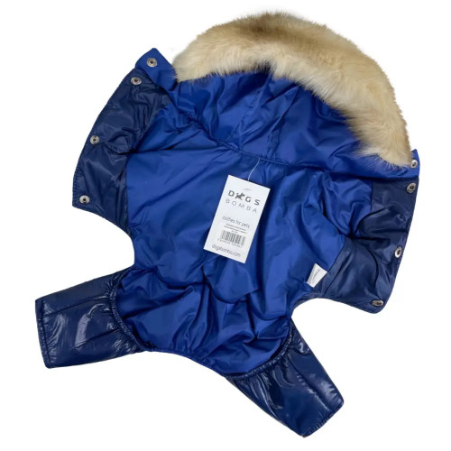 Зимний комбинезон для собак Dogs Bomba A-73 Тёмно-синий