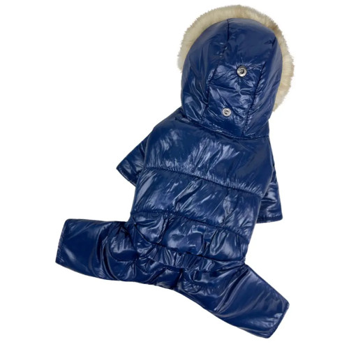 Зимний комбинезон для собак Dogs Bomba A-73 Тёмно-синий