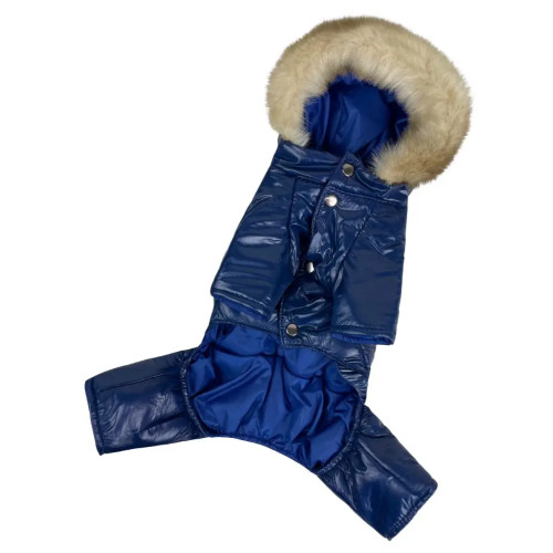 Зимний комбинезон для собак Dogs Bomba A-73 Тёмно-синий