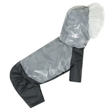 Зимний комбинезон для собак светоотражающий камуфляж A-78