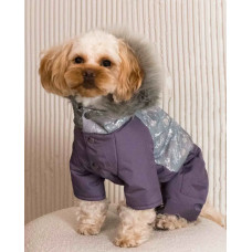 Зимний комбинезон для собак из светоотражающей ткани ажур A-79