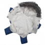 Зимовий комбінезон для собак з капюшоном на хутрі синього кольору AM-13