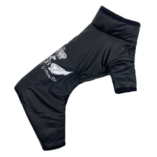 Зимний комбинезон для собак двухсторонний стеганый красного цвета AS-8