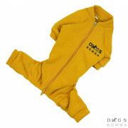 Костюм для собак на змійці гірчичного кольору D-122 - фото 3