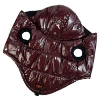 Лакированный жилет для собак Dogs Bomba G-104 цвета марсала