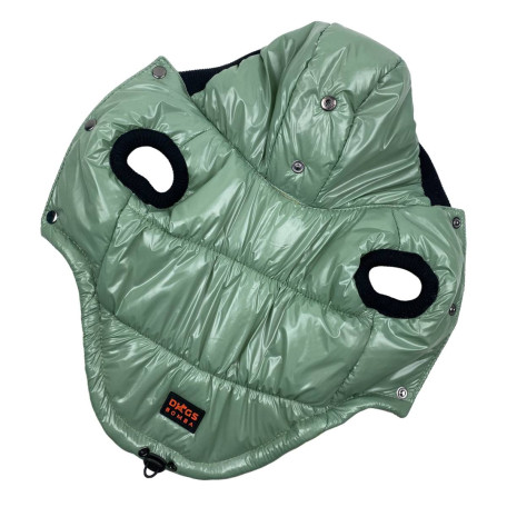 Жилет для собак лакований м'ятного кольору G-62 (осінь-зима)