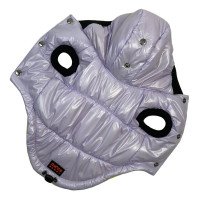 Жилет для собак лакований бузкового кольору G-64 (осінь-зима)