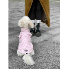 Водоотталкивающий розовый жилет для собак стёганный G-70
