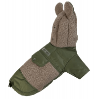 Куртка Teddy для собак кольору хакі K-80