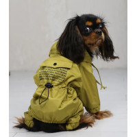 Дождевик для собак DB карман лайм M-95