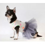Сукня з фатином для собак з прінтом зiрки O-86