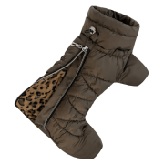 Зимовий комбінезон для собак Comfort коричневого кольору R-47 - фото 4