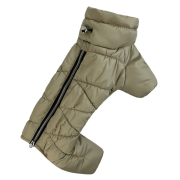 Зимовий комбінезон для собак Comfort оливкового кольору R-48 - фото 2