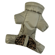 Зимовий комбінезон для собак Comfort оливкового кольору R-48 - фото 4