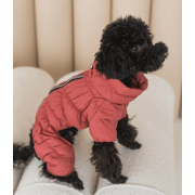 Зимовий комбінезон для собак Comfort теракотового кольору R-50 - фото 4