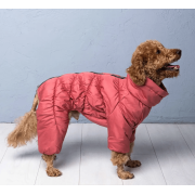 Зимовий комбінезон для собак Comfort теракотового кольору R-50 - фото 3
