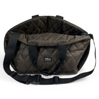 Сумка автогамак для собак шоколадного кольору S-67